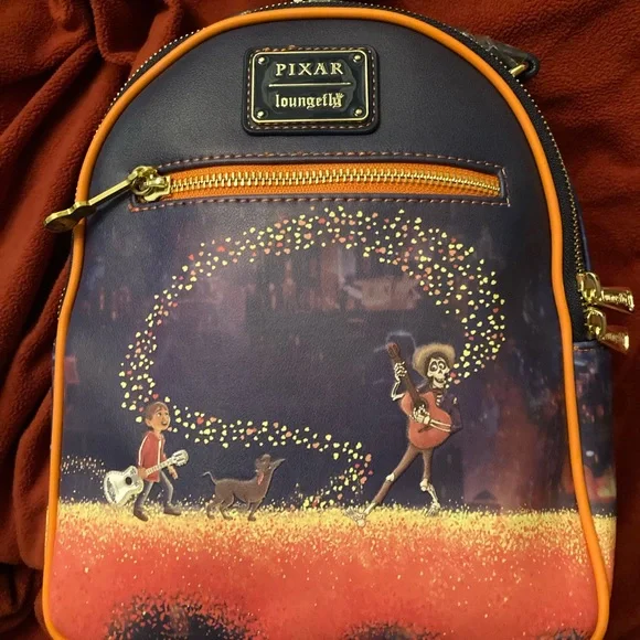 Loungefly Coco Marigold Bridge Mini Backpack Loungefly Disney Pixar Coco Marigold bridge mini backpack  main image 4